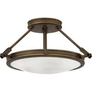 Hinkley 3381 Collier 3-lt 17" LED Semi-Flush Mount