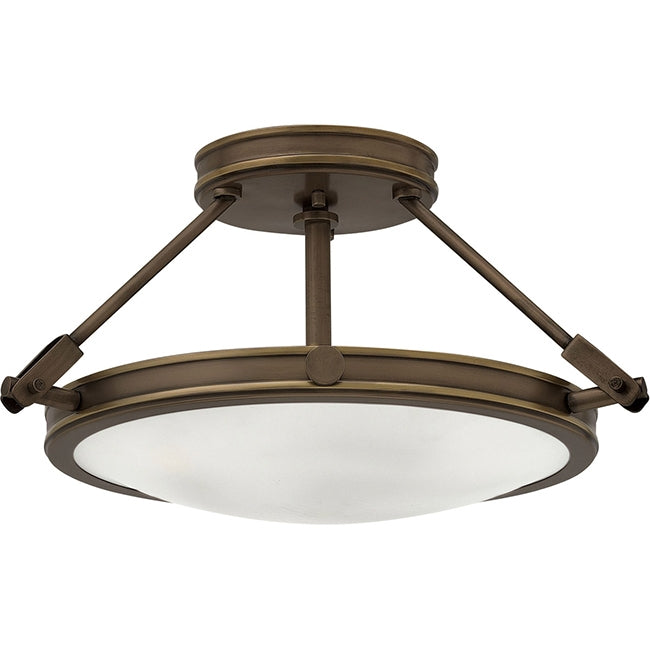 Hinkley 3381 Collier 3-lt 17" LED Semi-Flush Mount