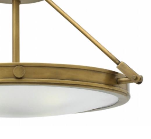 Hinkley 3382 Collier 1-lt 22" LED Semi-Flush Mount