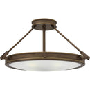 Hinkley 3382 Collier 1-lt 22" LED Semi-Flush Mount