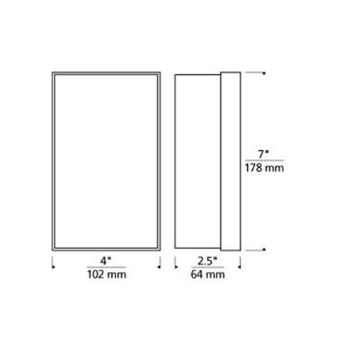 Tech 700WSMLY7 Milley 7 7" Tall Wall Light