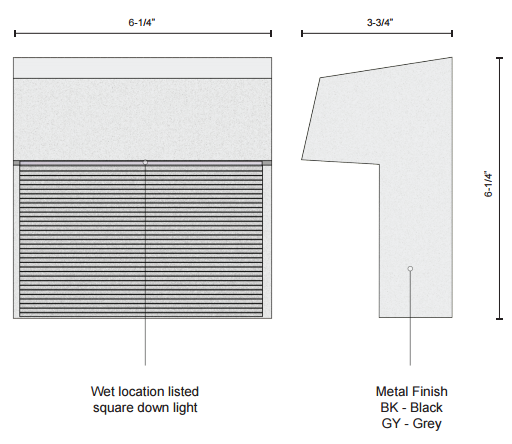 Kuzco EW3406 LED Outdoor Wall Sconce