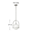 Hinkley 3407 Somerset 1-lt 12" LED Pendant