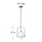 Hinkley 3407 Somerset 1-lt 12" LED Pendant