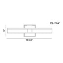 Eurofase 34106 Fanton 2-lt 19" LED Vanity