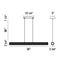 Eurofase 34154 Sassi 1-lt 36" LED Linear Chandelier