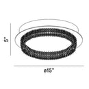 Eurofase 34159 Sassi 1-lt 15" LED Flush Mount