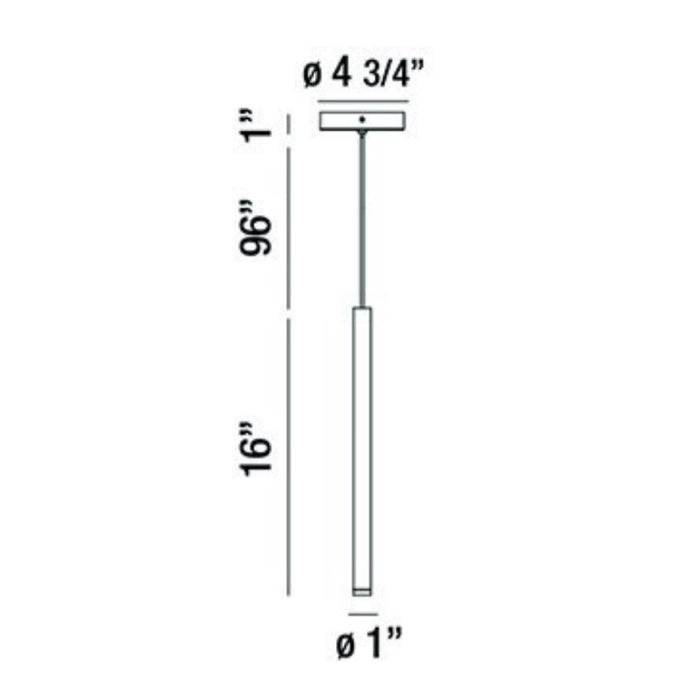 Eurofase 34164 Navada 16" Tall LED Pendant