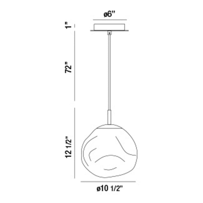 Eurofase 34287 Bankwell 1-lt 11" Pendant