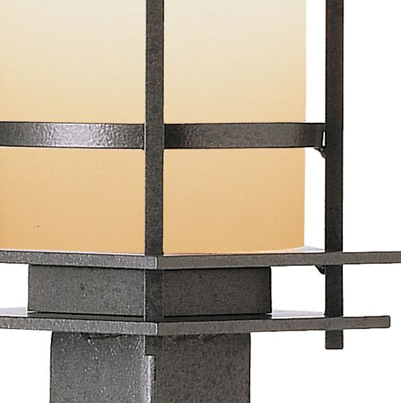 Hubbardton Forge 345895 Banded 1-lt 22" Tall Outdoor Post Light