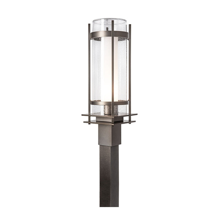 Hubbardton Forge 345897 Banded 1-lt 22" Tall Outdoor Post Light