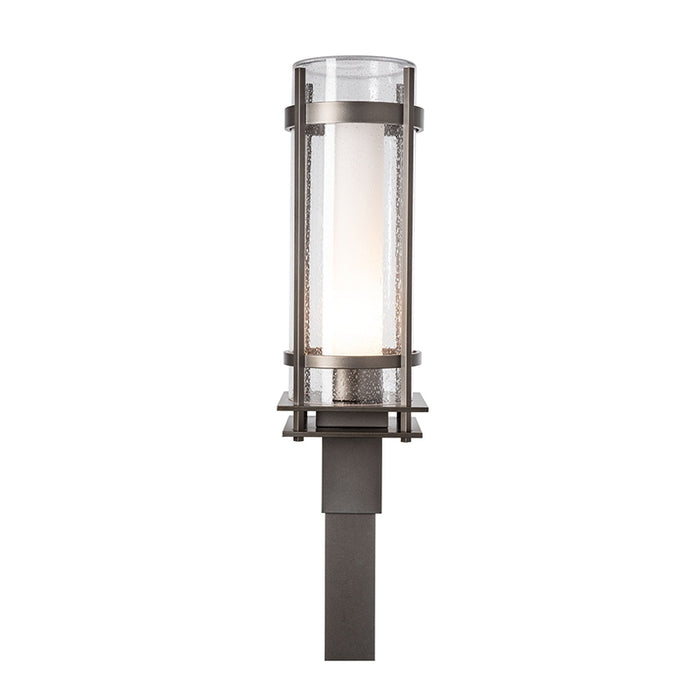 Hubbardton Forge 345897 Banded 1-lt 22" Tall Outdoor Post Light
