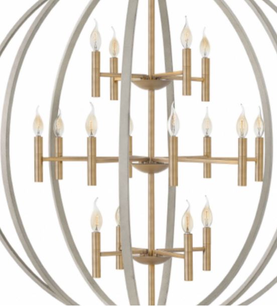 Hinkley 3464 Euclid 16-lt 44" LED Chandelier