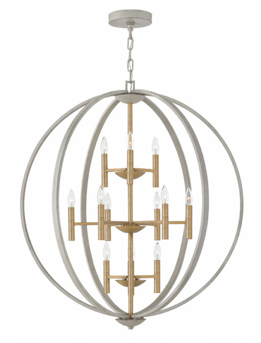 Hinkley 3469 Euclid 12-lt 36" LED Chandelier