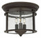 Hinkley 3473 Gentry 3-lt 12" LED Flush Mount