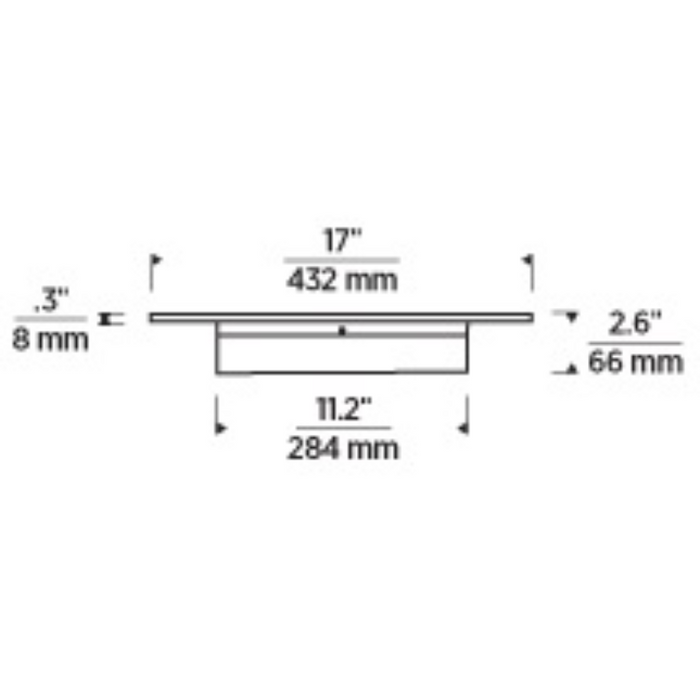 Tech 700FMSEN17 Sen 17 1-lt 17" LED Flush Mount