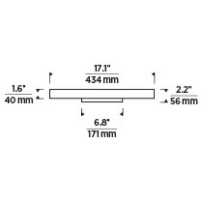 Tech 700FMCST17 Castor 1-lt 17" LED Flush Mount