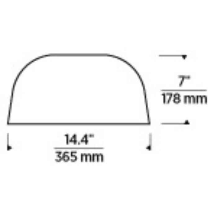 Tech 700FMFND15 Foundry 15 1-lt 20" LED Flush Mount