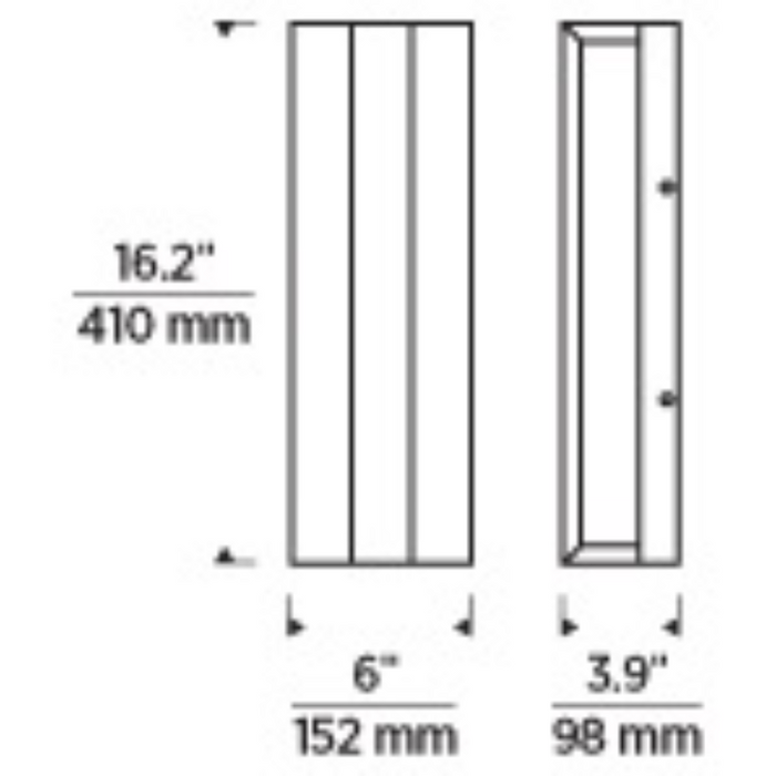 Tech 700OWWND16 Windfall 1-lt 16" Tall LED Outdoor Wall Sconce