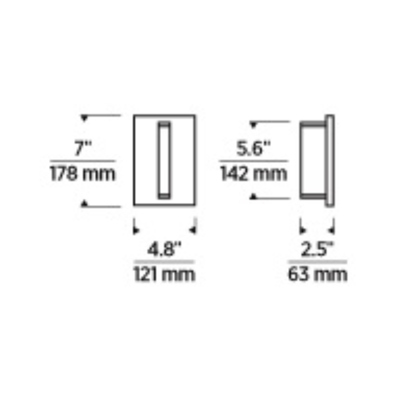 Tech 700OWLYD Lloyds 2-lt 7" Tall LED Indoor/Outdoor Wall Sconce