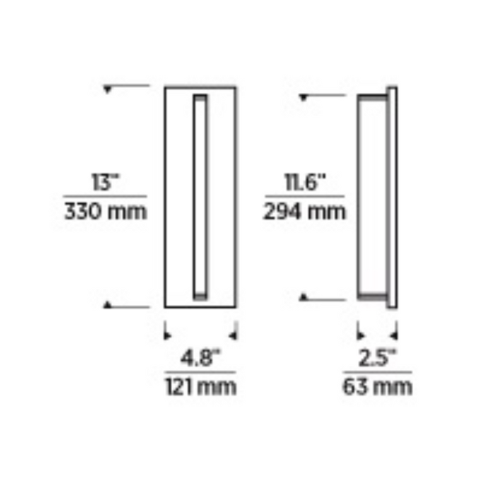 Tech 700OWLYD Lloyds 2-lt 13" Tall LED Indoor/Outdoor Wall Sconce