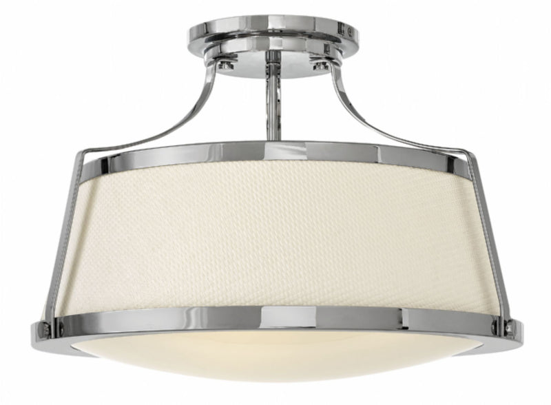 Hinkley 3522 Charlotte 3-lt 20" LED Semi Flush Mount