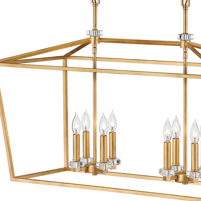 Hinkley 3534 Stinson 8-lt 34" LED Linear Chandelier