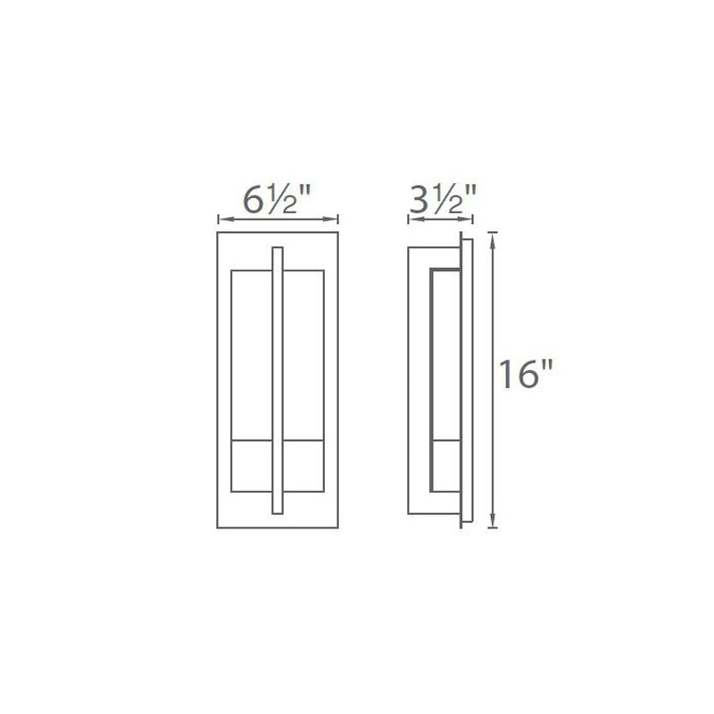 Modern Forms WS-W35516 Omni 1-lt 16" Tall LED Outdoor Wall Light
