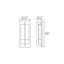Modern Forms WS-W35516 Omni 1-lt 16" Tall LED Outdoor Wall Light