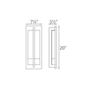 Modern Forms WS-W35520 Omni 1-lt 20" Tall LED Outdoor Wall Light