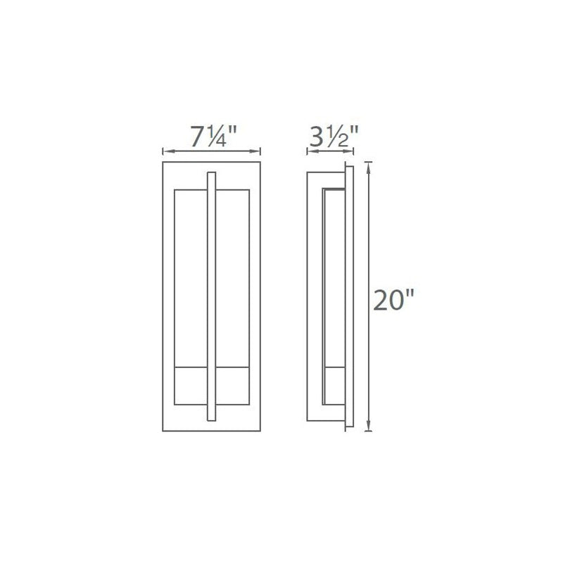 Modern Forms WS-W35520 Omni 1-lt 20" Tall LED Outdoor Wall Light