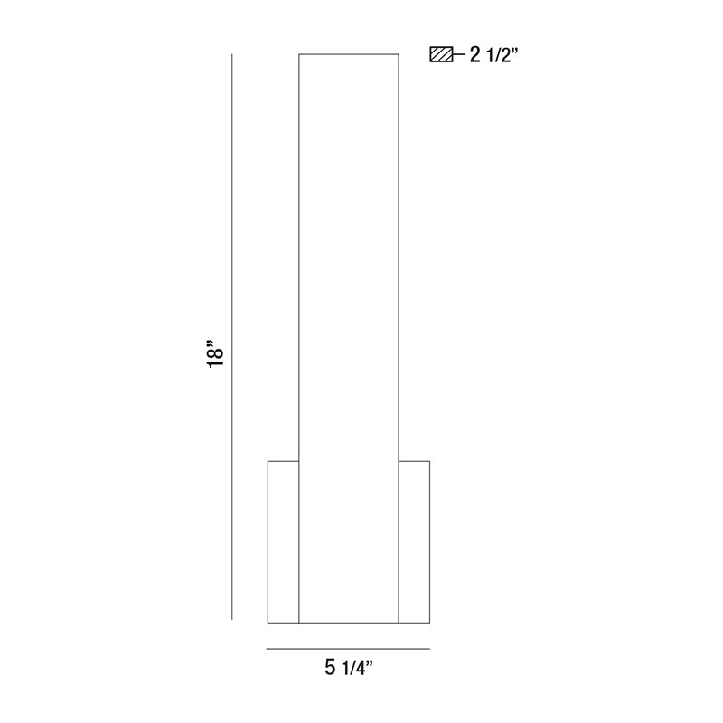 Eurofase 35703 Annette 1-lt 18" Tall LED Wall Sconce