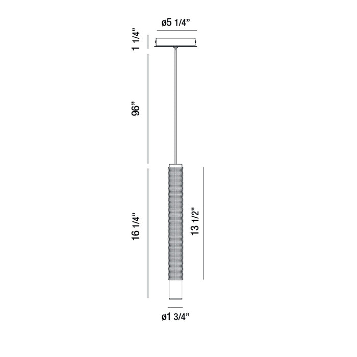 Eurofase 35710 Davenport 1-lt 2" LED Pendant