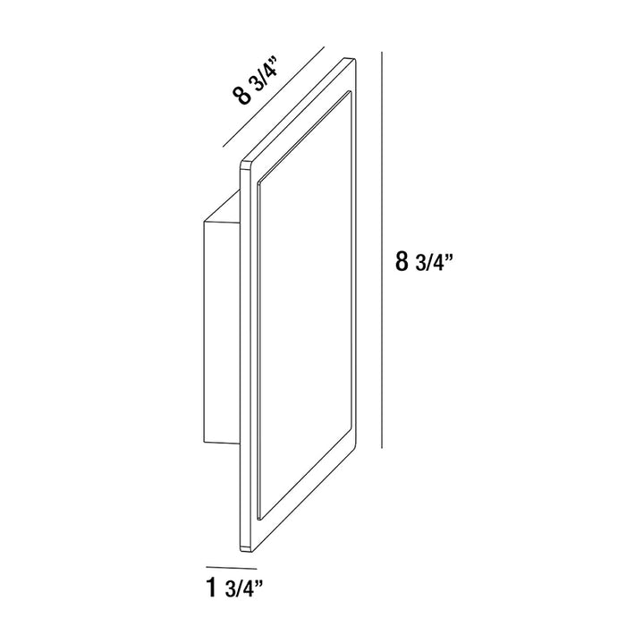 Eurofase 35853 1-lt 9" LED Outdoor Wall Mount