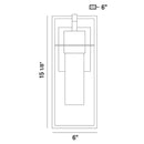 Eurofase 35890 Cooper 1-lt 15" LED Outdoor Wall Mount
