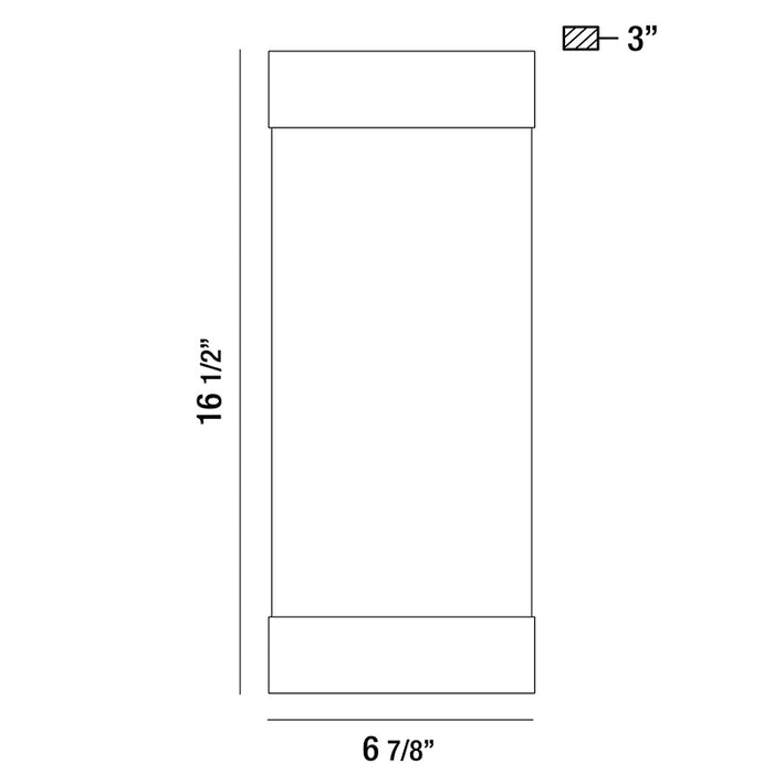 Eurofase 35892 1-lt 17" Tall LED Outdoor Wall Mount