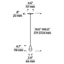 Tech 700TRSPCPA1 Cupola 1-lt 3" LED Pendant