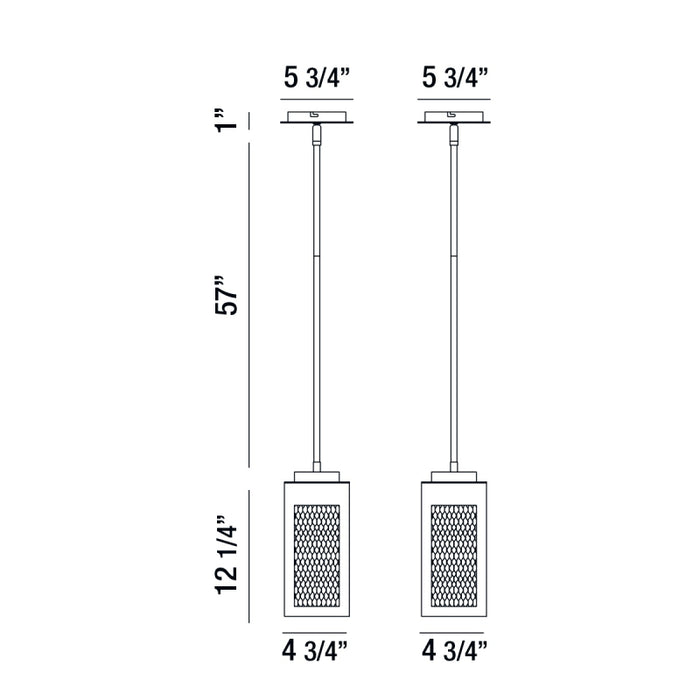 Eurofase 35928 Coop 1-lt 5" LED Pendant