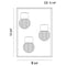 Eurofase 35934 Gibson 3-lt 13" Tall LED Outdoor Wall Light