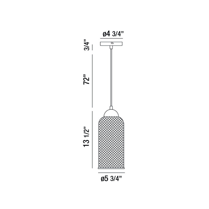 Eurofase 35943 Kenmore 1-lt 6" LED Pendant