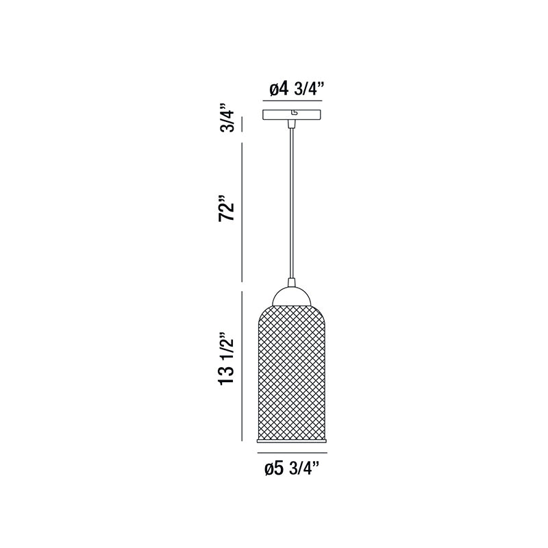 Eurofase 35943 Kenmore 1-lt 6" LED Pendant