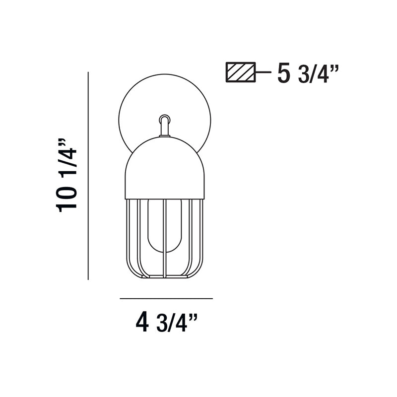 Eurofase 35960 Palmerston 1-lt 11" Tall Wall Sconce