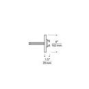 Tech 700WMOP4R60E Wall Monorail 4" Round Power Single Feed Canopy With 60W LED Transformer