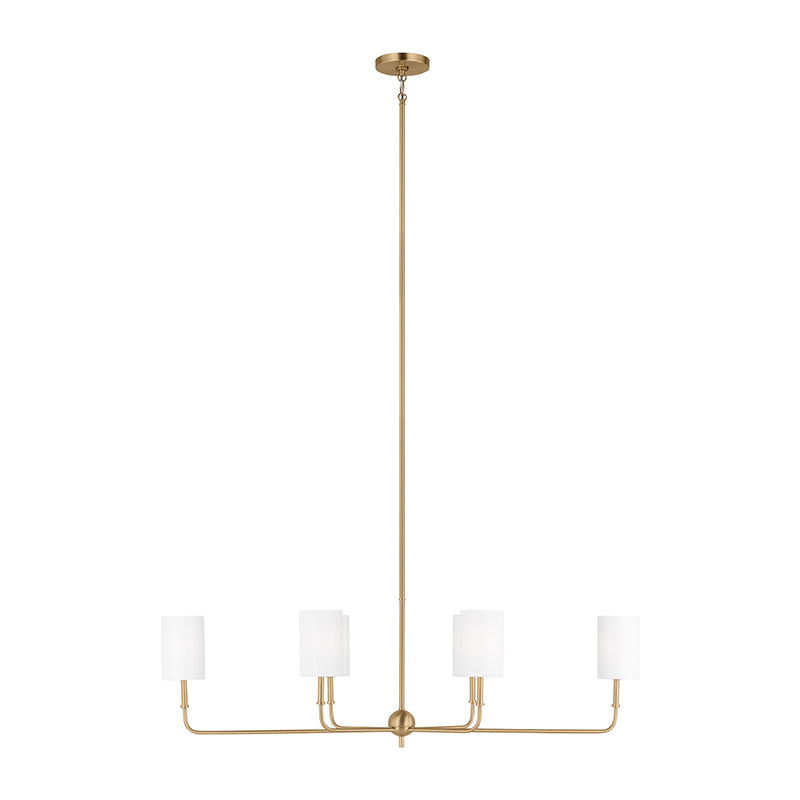 Sea Gull 3609306 Foxdale 6-lt 44" Linear Chandelier