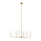 Sea Gull 3609306 Foxdale 6-lt 44" Linear Chandelier