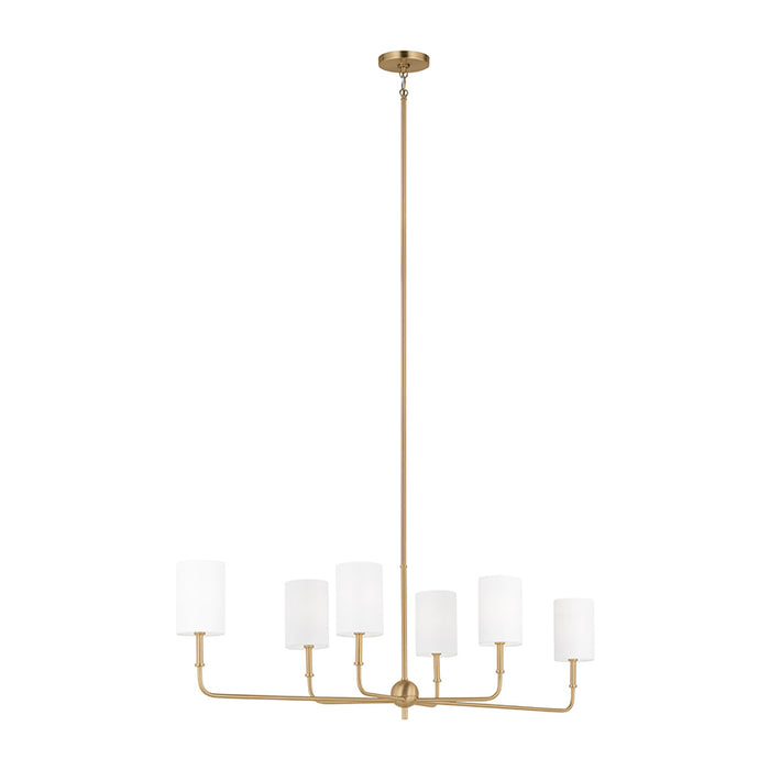 Sea Gull 3609306 Foxdale 6-lt 44" Linear Chandelier