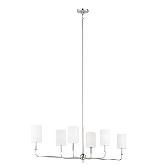 Sea Gull 3609306 Foxdale 6-lt 44" Linear Chandelier