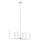 Sea Gull 3609306EN Foxdale 6-lt 44" LED Linear Chandelier