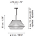 Bover Mei 38 1-lt 15" Pendant