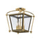 Hudson Valley 3610 Hollis 4-lt Semi Flush